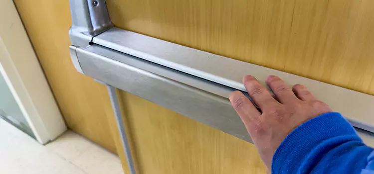Installing a Push Bar on a Door Wallingford Center
